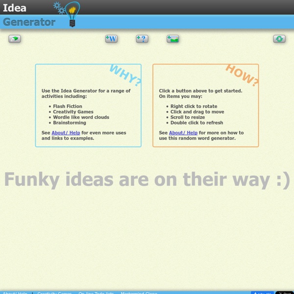 Creative Idea Generator Random Word Generator Pearltrees
