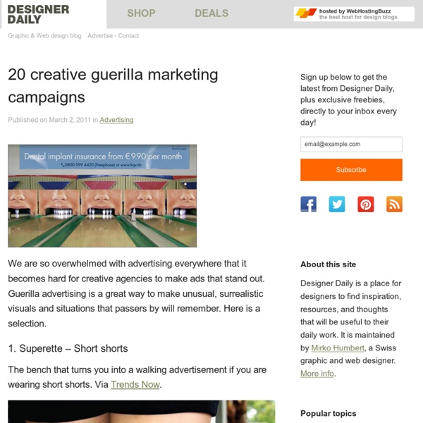 20 creative guerilla marketing campaigns