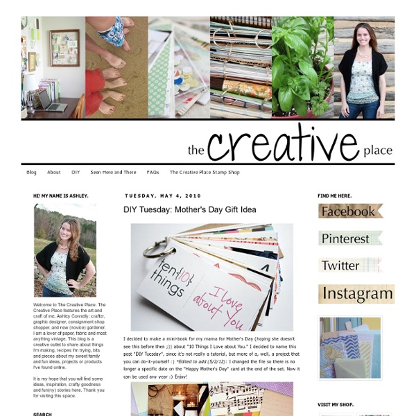 The Creative Place: DIY Tuesday: Mother's Day Gift Idea