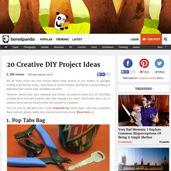 20 Creative DIY Project Ideas | Pearltrees