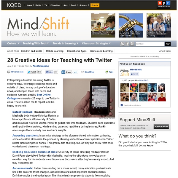 28 Creative Ideas for Teaching with Twitter