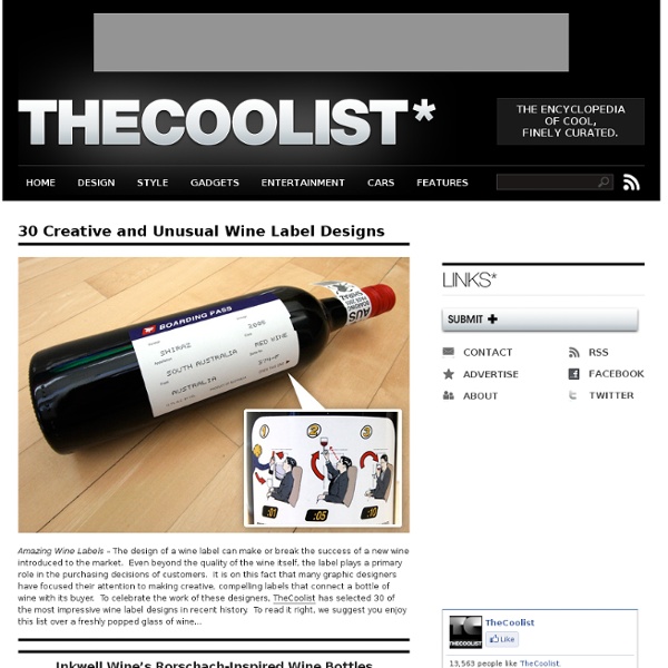 Amazing Wine Labels: 30 Creative and Unique Wine Label Designs