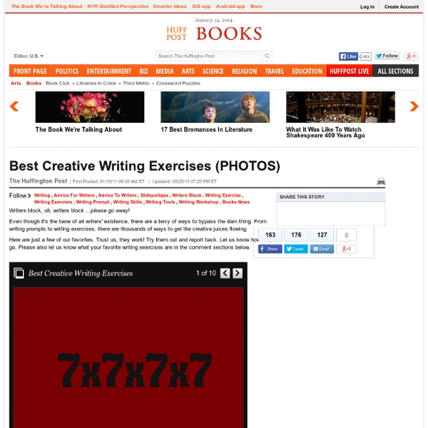 Best Creative Writing Exercises (PHOTOS)