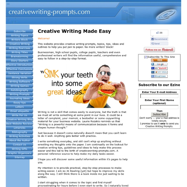 Creative Writing: Topics, Tips & Guidelines