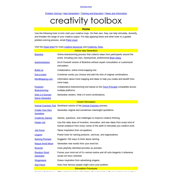 Creativity Toolbox