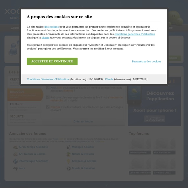 Créer un forum gratuit - xooit.com