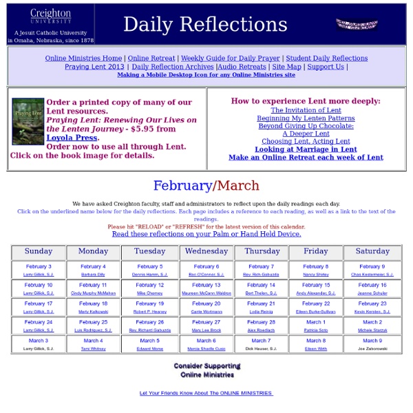 Daily Reflection Calendar