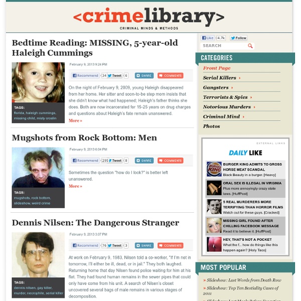 Crime Library – Crime News and Stories