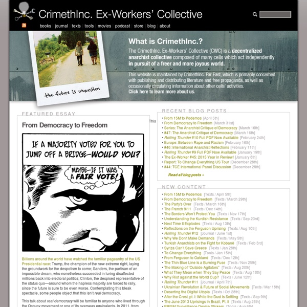 CrimethInc. Ex-Workers’ Collective : Home