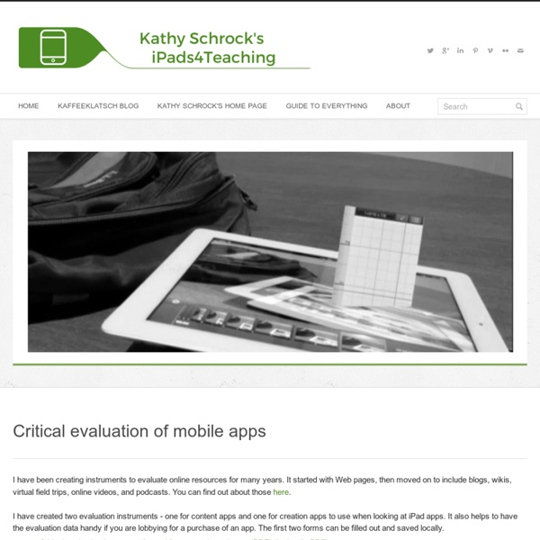 Critical Evaluation of Apps