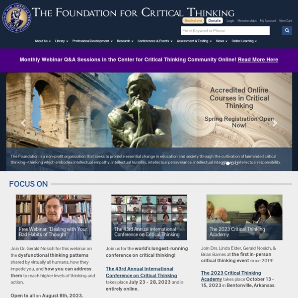 The Critical Thinking Community