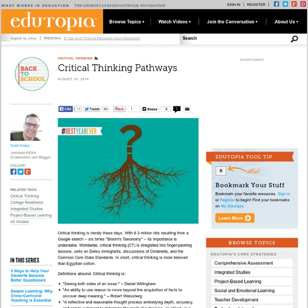 Critical Thinking Pathways