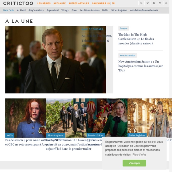 Critictoo - Series TV américaines, anglaises et Cinéma
