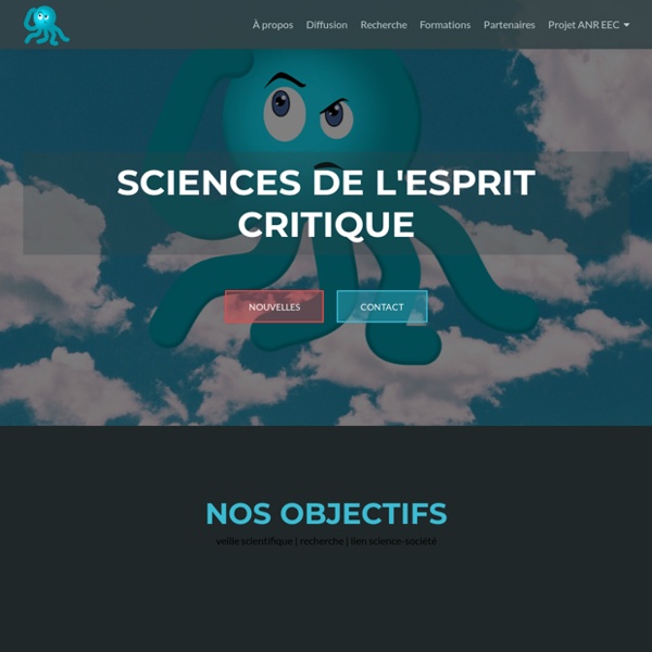 Critical Thinking – Sciences de l'esprit critique