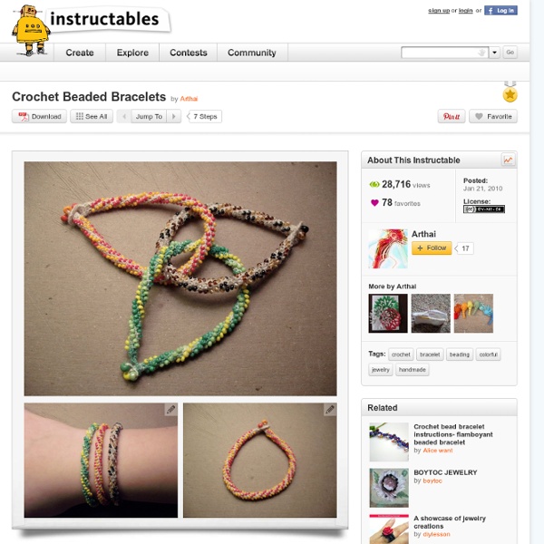Crochet Beaded Bracelets