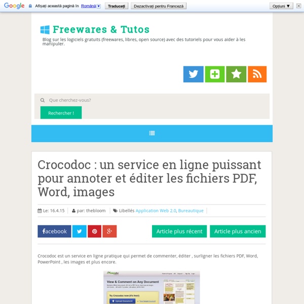 Un service en ligne puissant pour annoter et éditer les fichiers PDF, Word, images