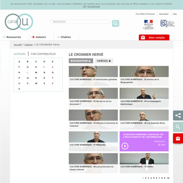 Cours de Hervé LE CROSNIER - Caen