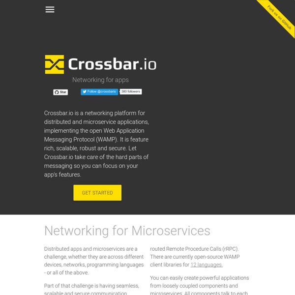 Crossbar.io application router