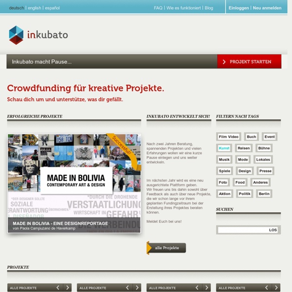 Crowdfunding bei INKUBATO