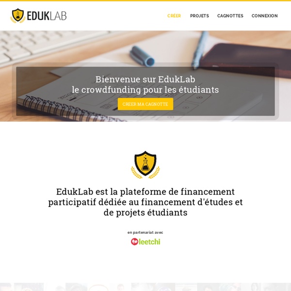 EdukLab - Crowdfunding pour les projets étudiants et l'enseignement supérieur