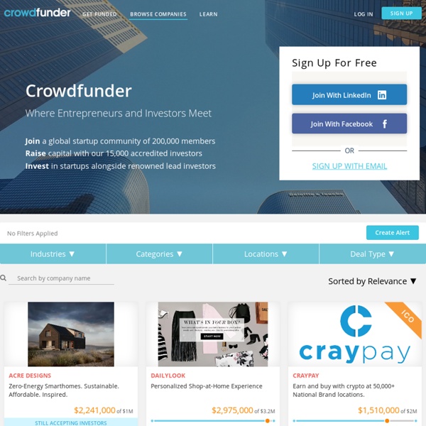 Crowdfunder - Equity and Investment Crowdfunding Platform