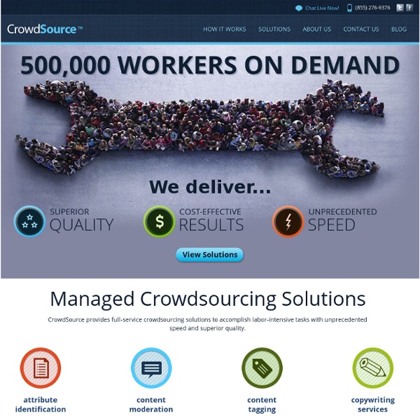 CrowdSource.com - Managed Crowdsourcing Solutions