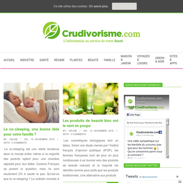 Crudivorisme.com – { L'alimentation vivante au bout des doigts }