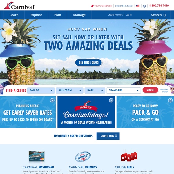 Carnival Cruise Deals: Caribbean, Bahamas, Alaska, Mexico