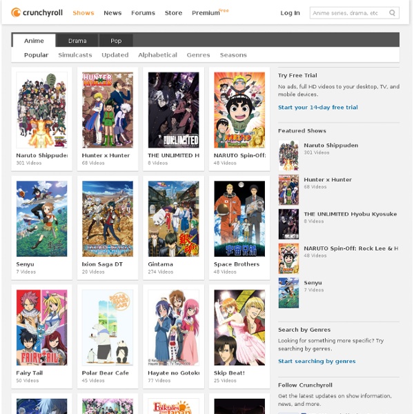 Browse Popular Anime
