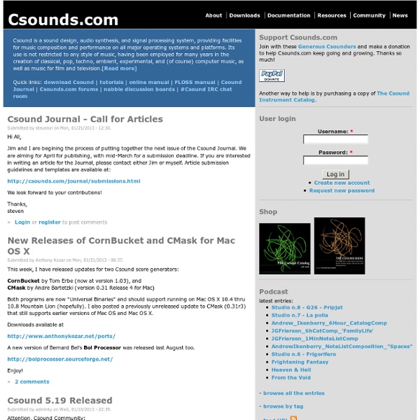 Csound: A C-Based Audio Programming Language