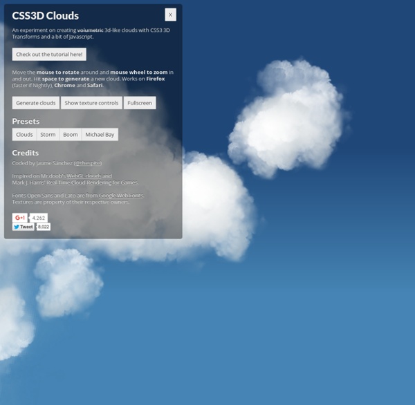 CSS 3D Clouds