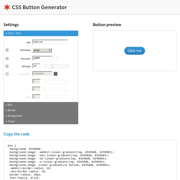CSS3 Button Generator