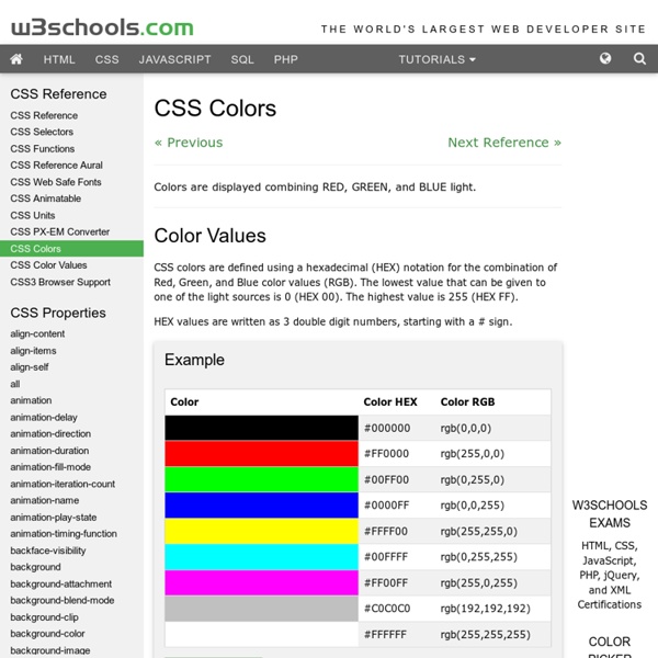 CSS Colors