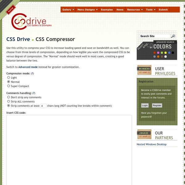 CSS Drive Gallery- CSS Compressor