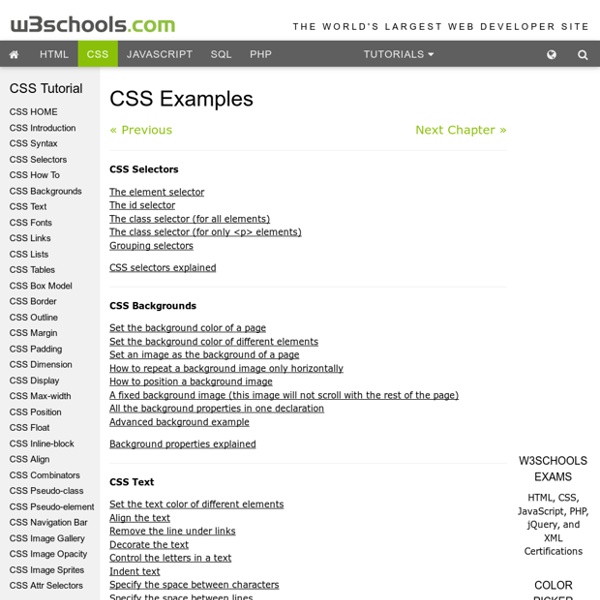 CSS Examples