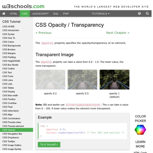 CSS Image Opacity / Transparency