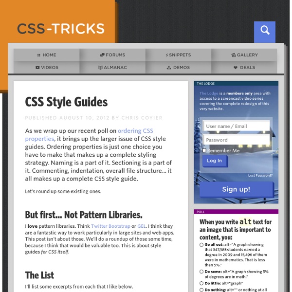 CSS Style Guides