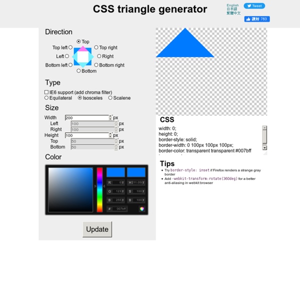 CSS triangle generator