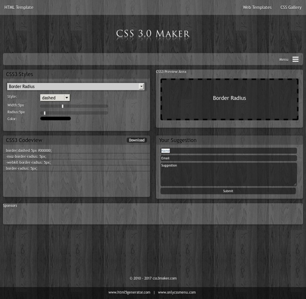 CSS3.0 Generator