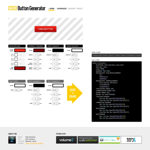 CSS3 Button Generator