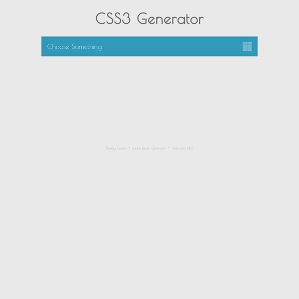 CSS3 Generator