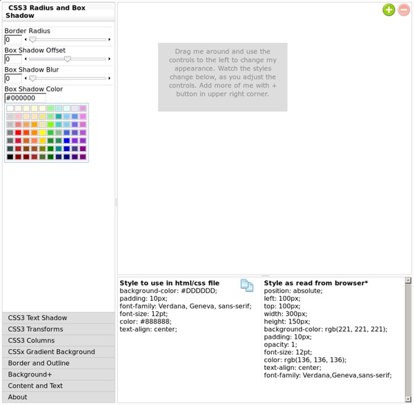 CSS3 Playground by Mike Plate