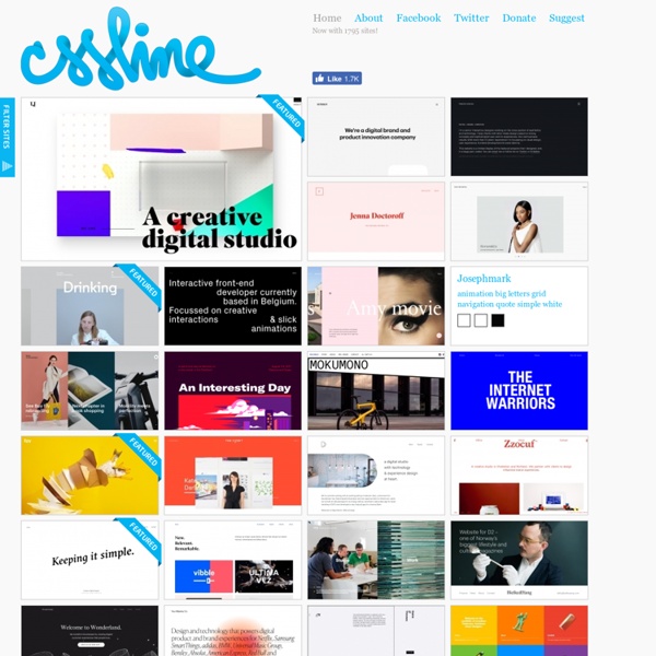 CSSline - Showcase gallery of excellent CSS sites.