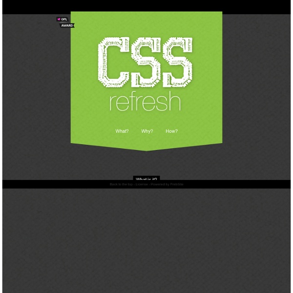 CSSrefresh - automatically refresh CSS files