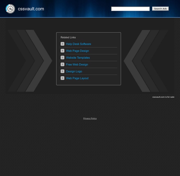 CSS Vault » The Web's CSS Site