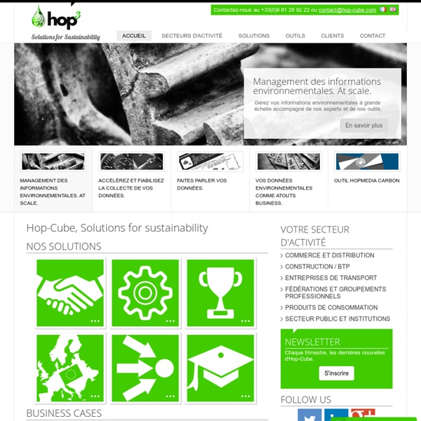 Hop-Cube libère la donnée environnementale des produits