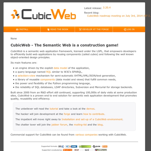 CubicWeb Semantic Web Framework