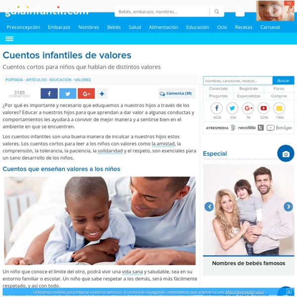 Cuentos infantiles que hablan de valores