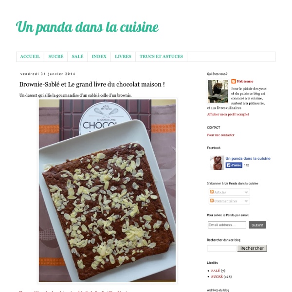 Brownie-Sablé et Le grand livre du chocolat maison !