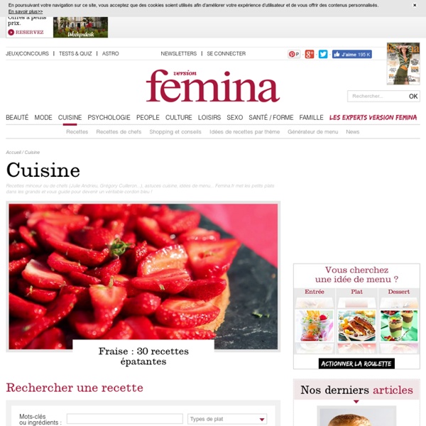 Cuisine gourmande et recettes de cuisine – Version Femina